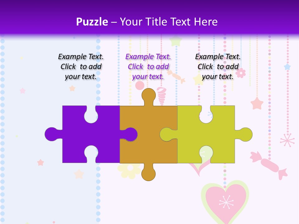 Candy Love Background PowerPoint Template