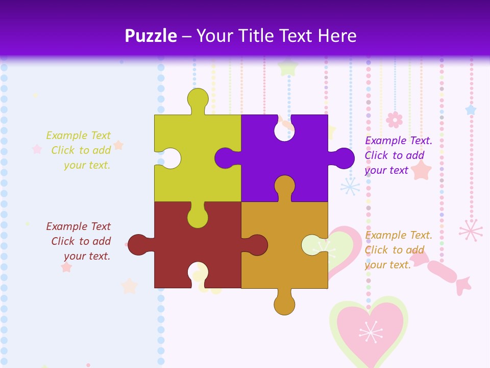 Candy Love Background PowerPoint Template