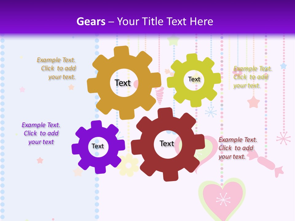 Candy Love Background PowerPoint Template