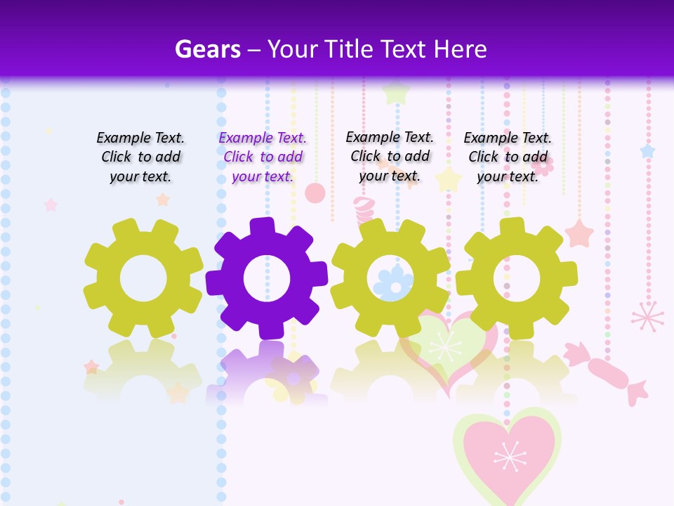 Candy Love Background PowerPoint Template
