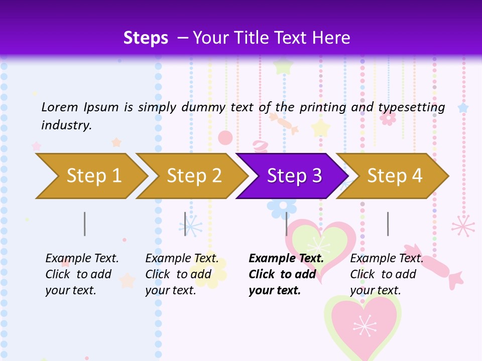 Candy Love Background PowerPoint Template
