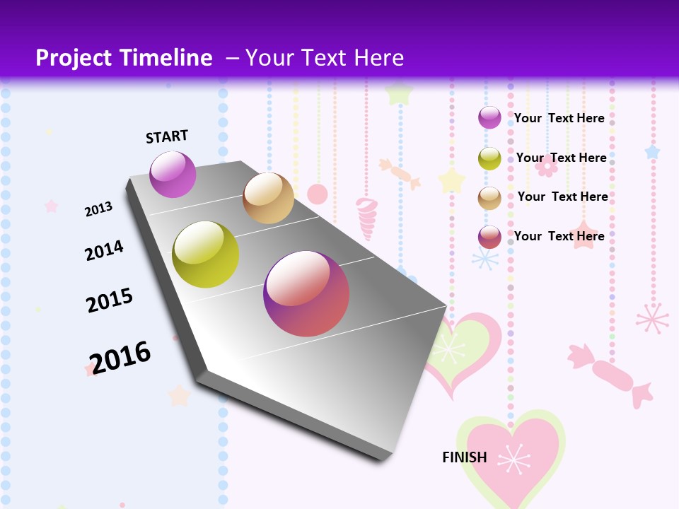 Candy Love Background PowerPoint Template