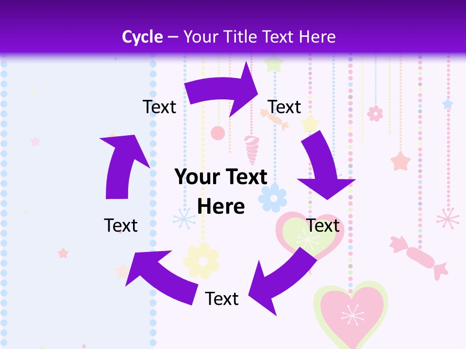 Candy Love Background PowerPoint Template