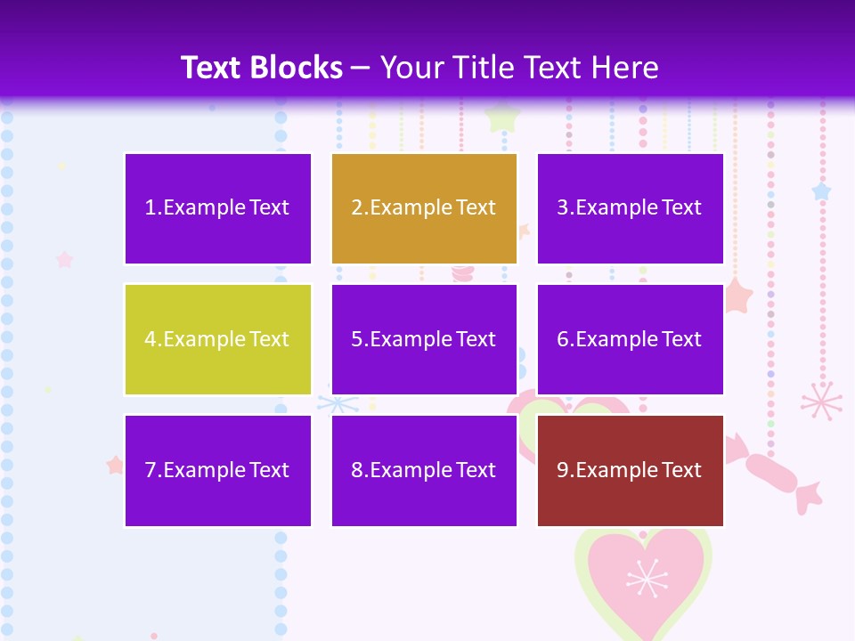 Candy Love Background PowerPoint Template