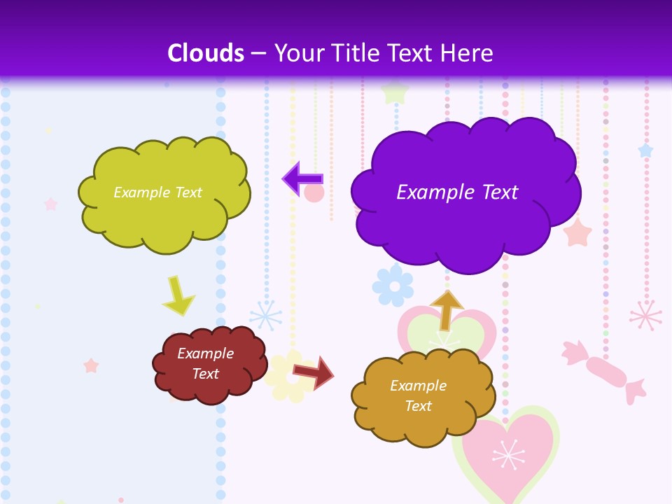 Candy Love Background PowerPoint Template