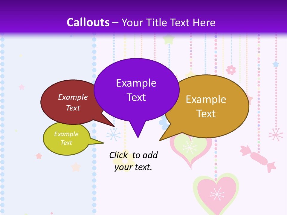 Candy Love Background PowerPoint Template