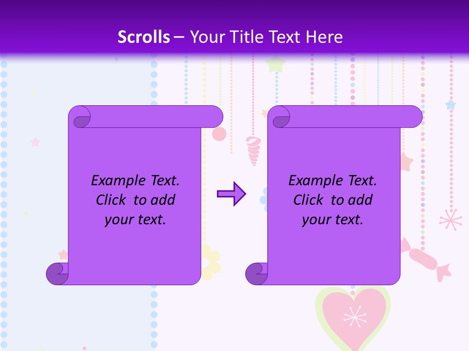 Candy Love Background PowerPoint Template
