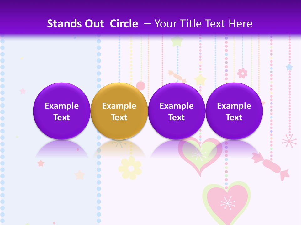 Candy Love Background PowerPoint Template