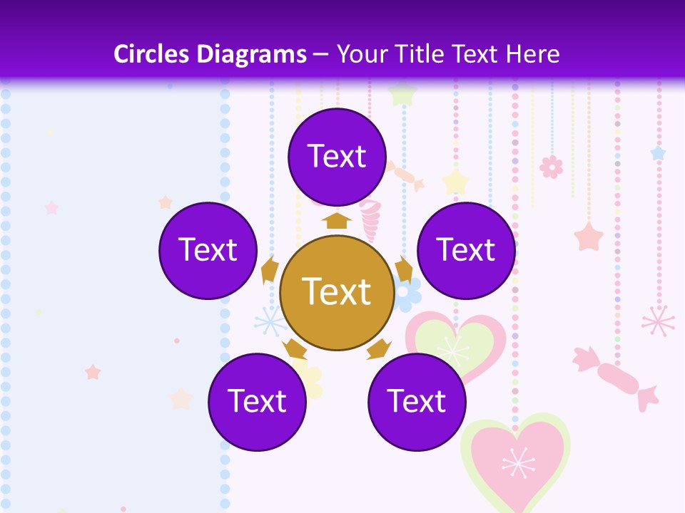 Candy Love Background PowerPoint Template