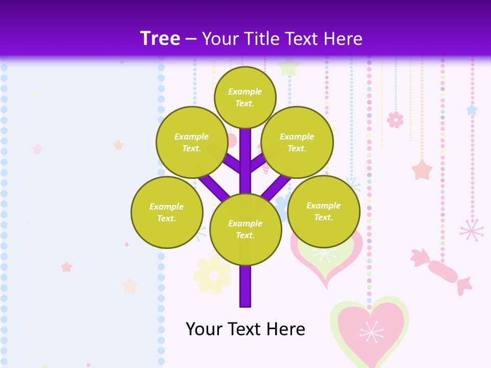 Candy Love Background PowerPoint Template