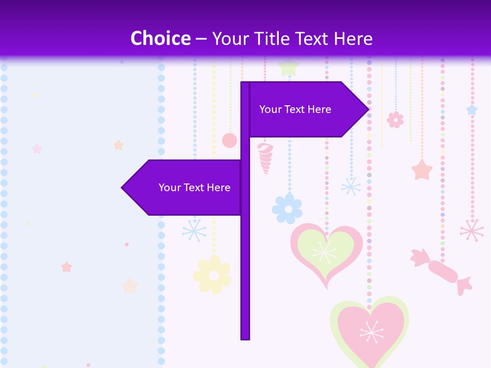 Candy Love Background PowerPoint Template