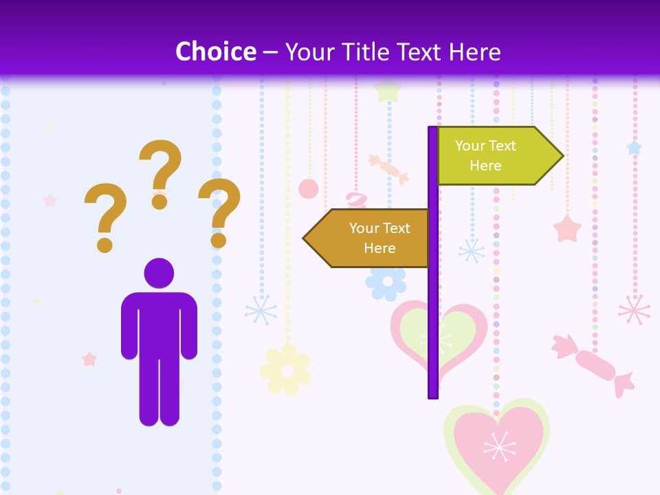 Candy Love Background PowerPoint Template