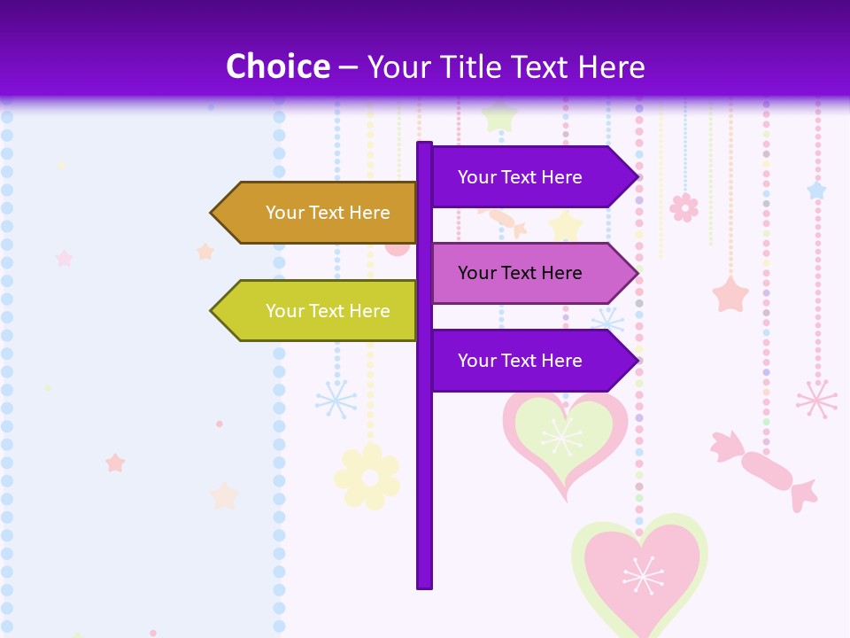 Candy Love Background PowerPoint Template