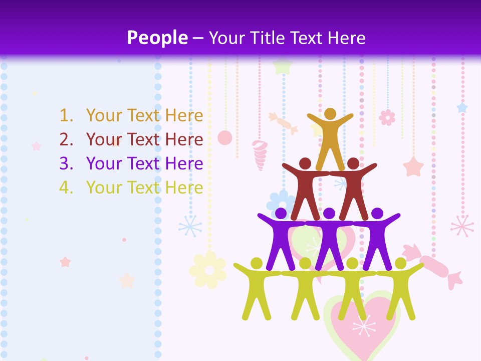 Candy Love Background PowerPoint Template