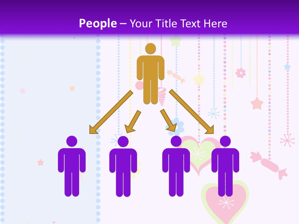 Candy Love Background PowerPoint Template