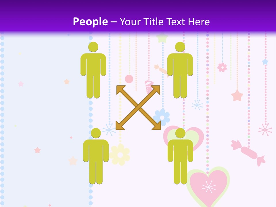 Candy Love Background PowerPoint Template