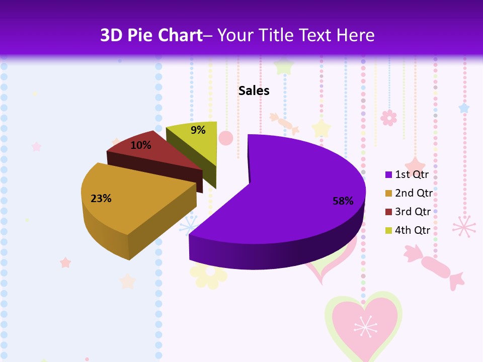 Candy Love Background PowerPoint Template