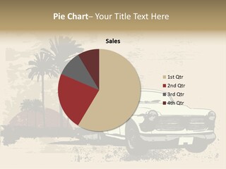A Car Is Parked In Front Of A Palm Tree PowerPoint Template