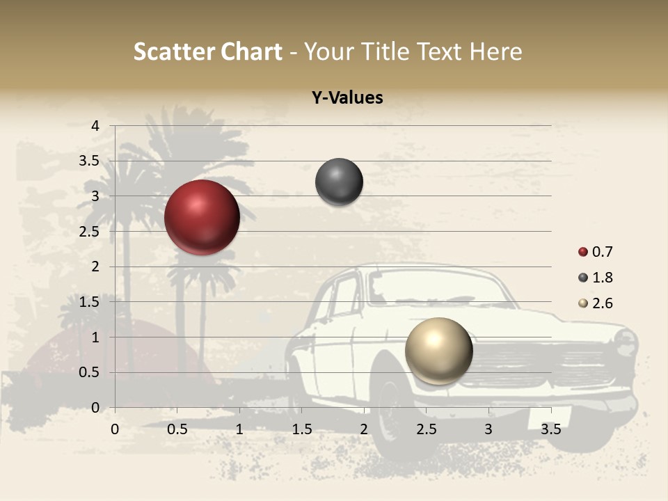 A Car Is Parked In Front Of A Palm Tree PowerPoint Template