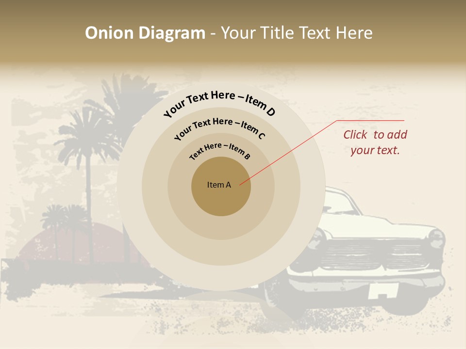 A Car Is Parked In Front Of A Palm Tree PowerPoint Template