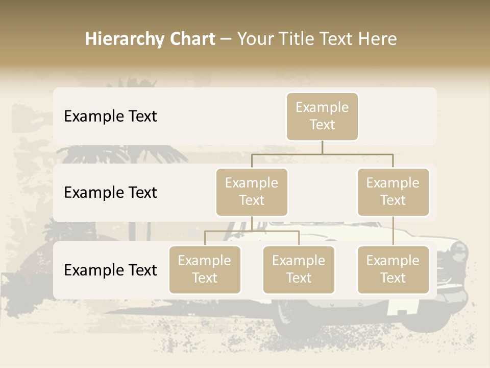 A Car Is Parked In Front Of A Palm Tree PowerPoint Template