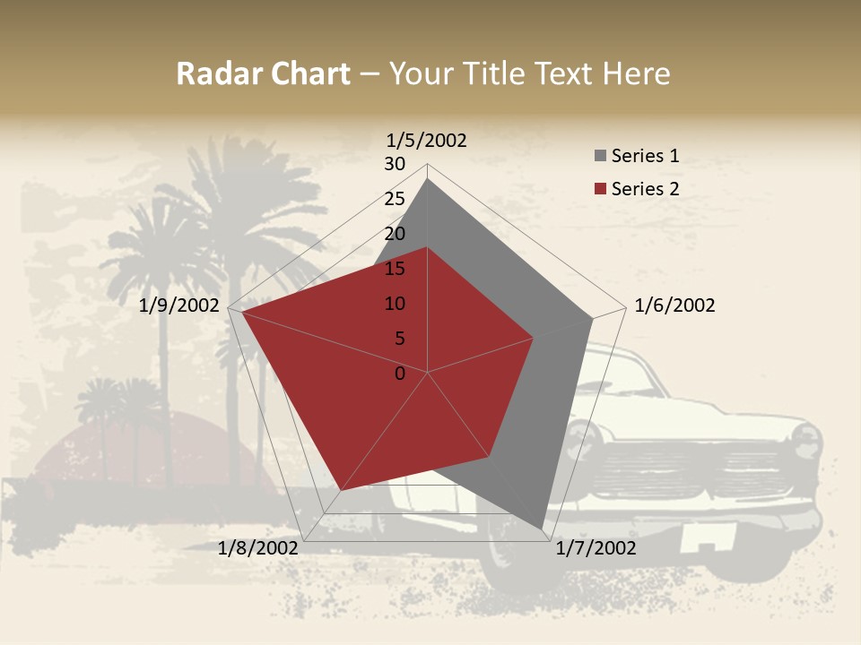 A Car Is Parked In Front Of A Palm Tree PowerPoint Template