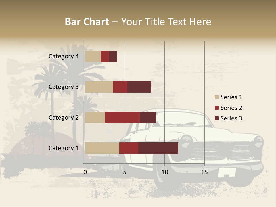 A Car Is Parked In Front Of A Palm Tree PowerPoint Template
