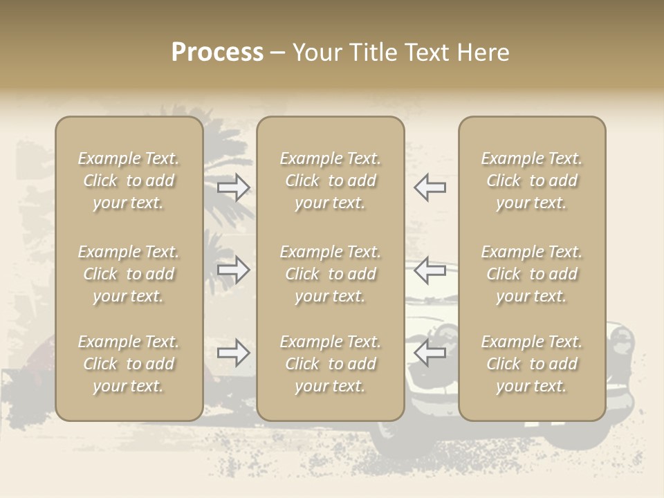 A Car Is Parked In Front Of A Palm Tree PowerPoint Template