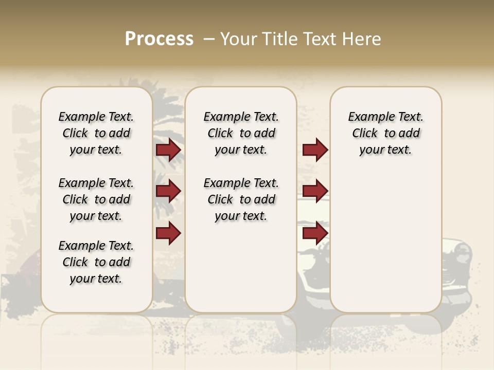 A Car Is Parked In Front Of A Palm Tree PowerPoint Template