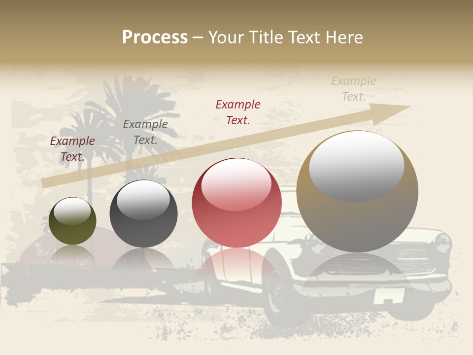 A Car Is Parked In Front Of A Palm Tree PowerPoint Template