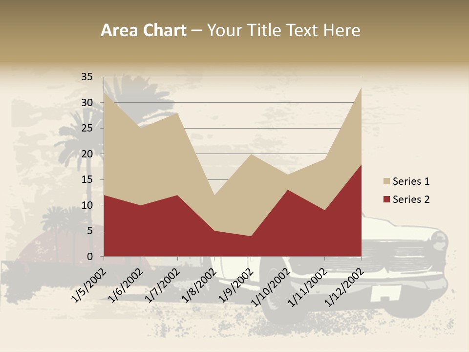 A Car Is Parked In Front Of A Palm Tree PowerPoint Template