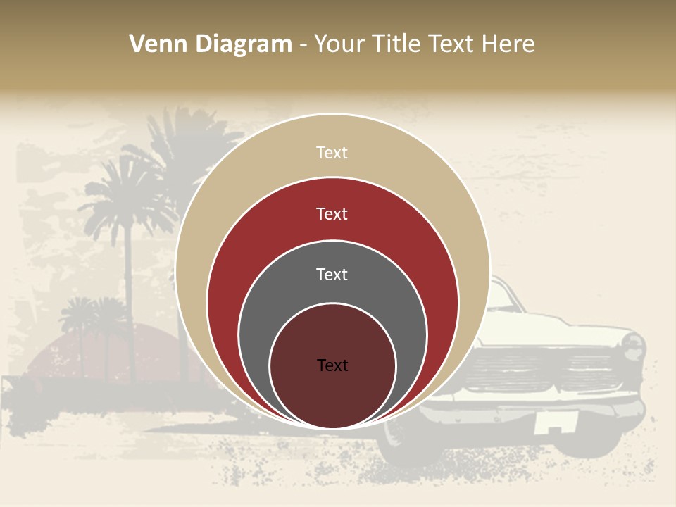 A Car Is Parked In Front Of A Palm Tree PowerPoint Template