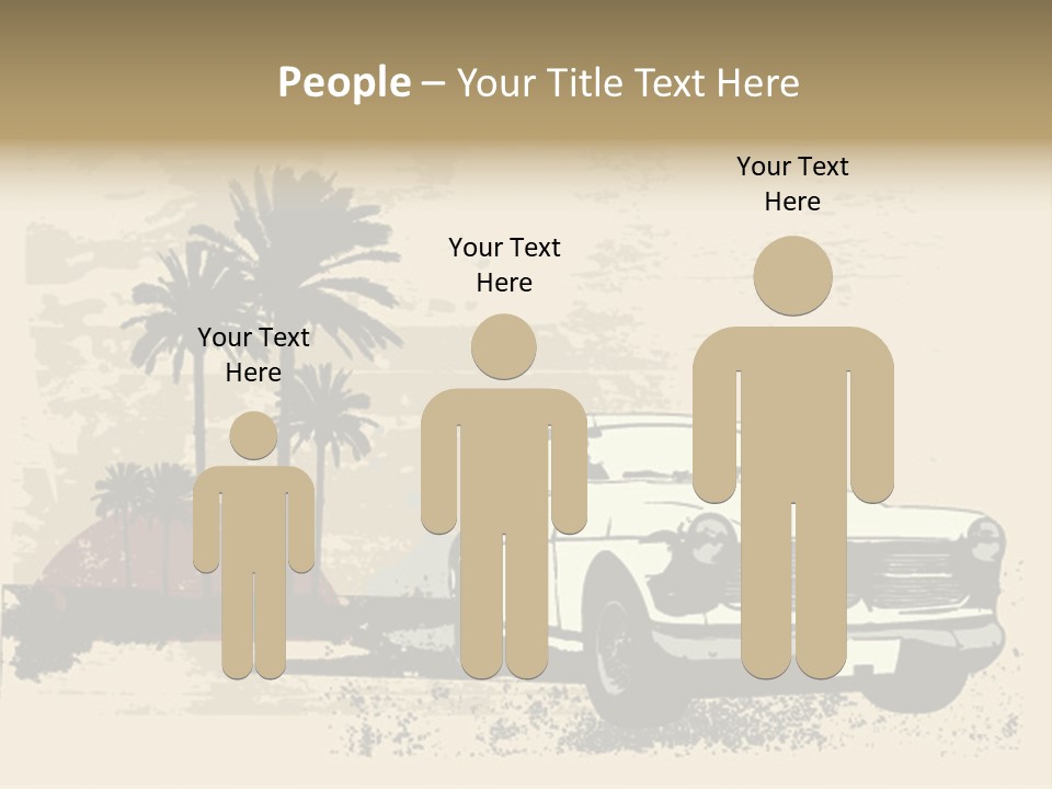 A Car Is Parked In Front Of A Palm Tree PowerPoint Template
