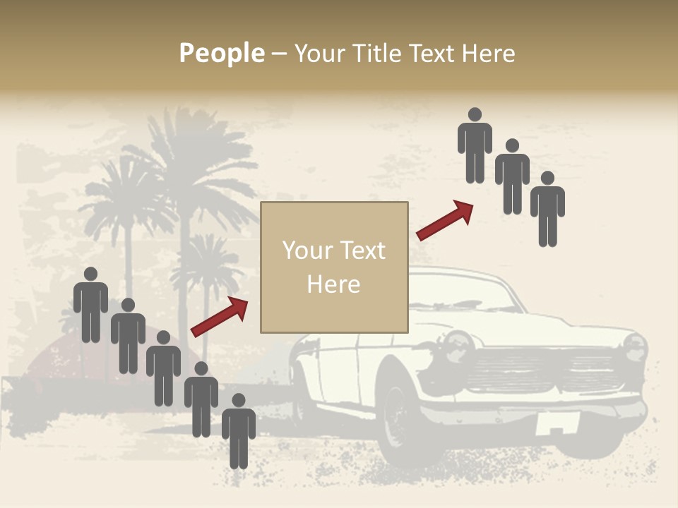 A Car Is Parked In Front Of A Palm Tree PowerPoint Template