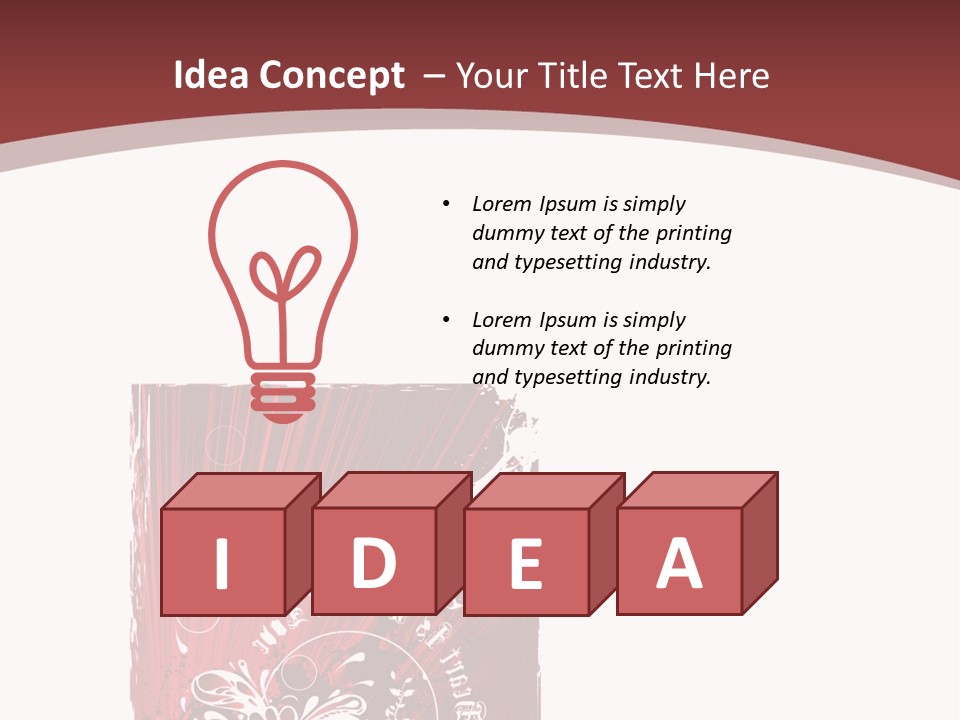 Leaf Vignette Conceptual PowerPoint Template