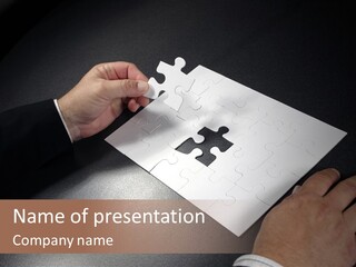 Complex Fit Puzzle PowerPoint Template