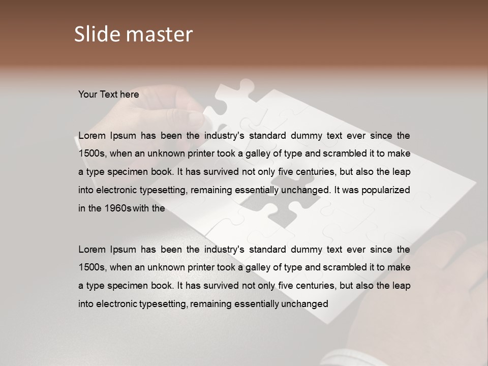 Complex Fit Puzzle PowerPoint Template