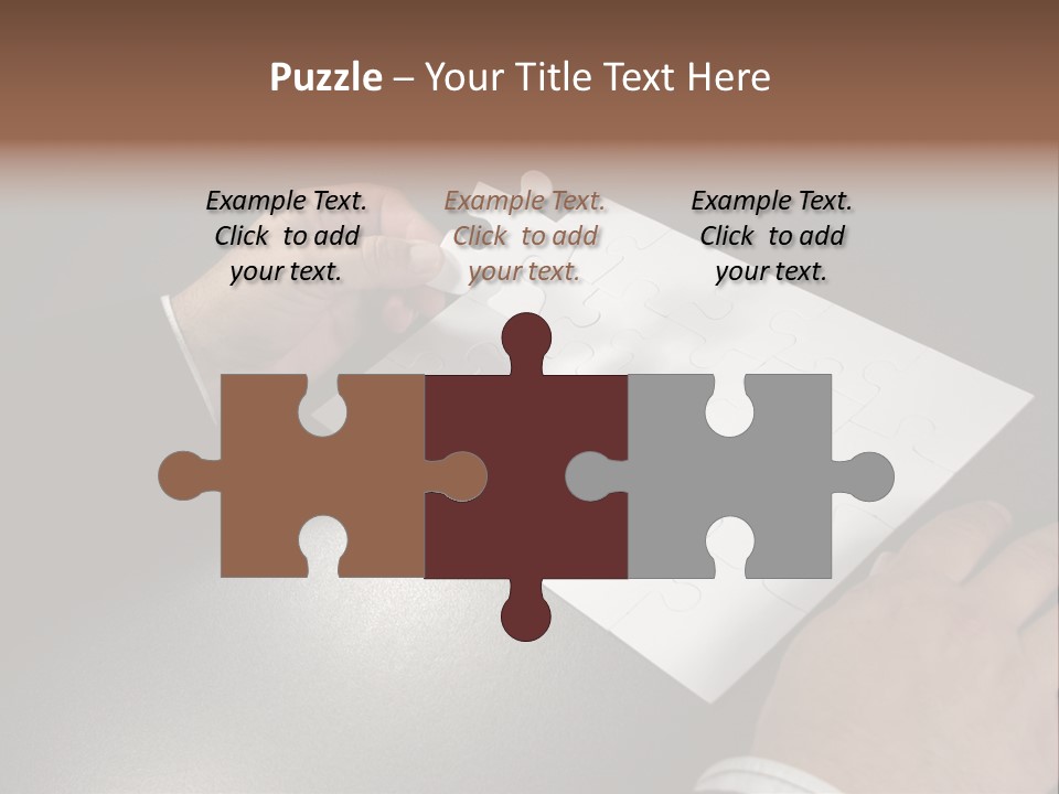 Complex Fit Puzzle PowerPoint Template