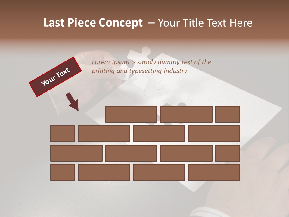 Complex Fit Puzzle PowerPoint Template