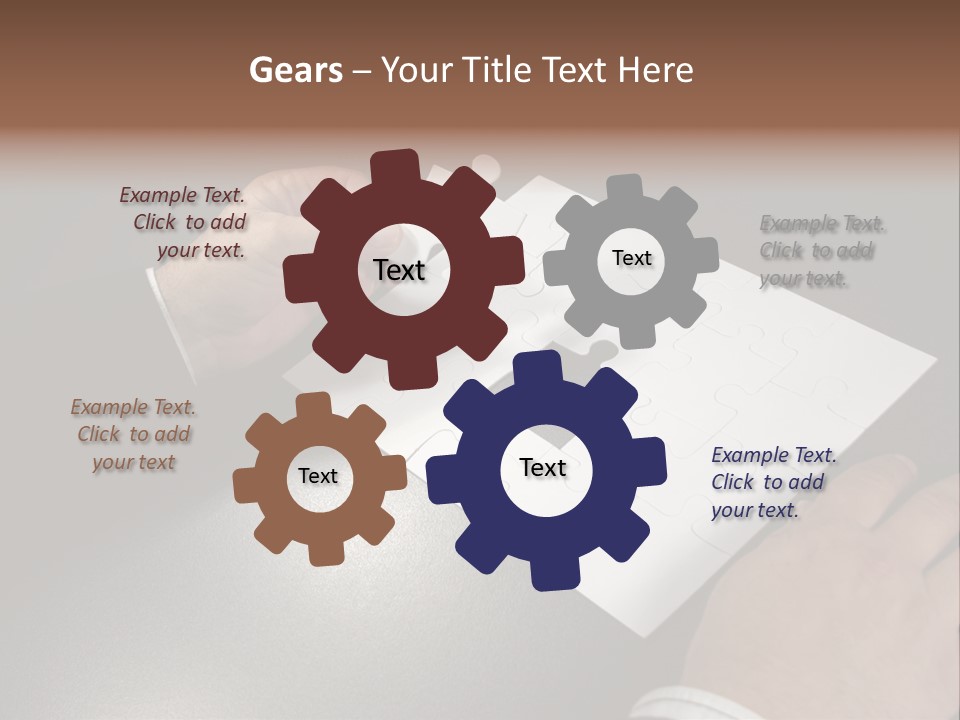 Complex Fit Puzzle PowerPoint Template