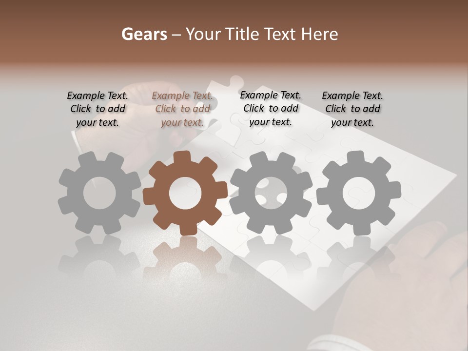 Complex Fit Puzzle PowerPoint Template