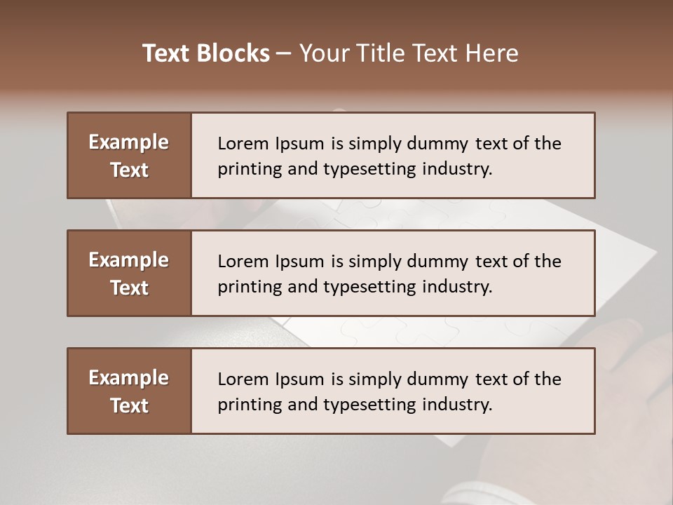 Complex Fit Puzzle PowerPoint Template