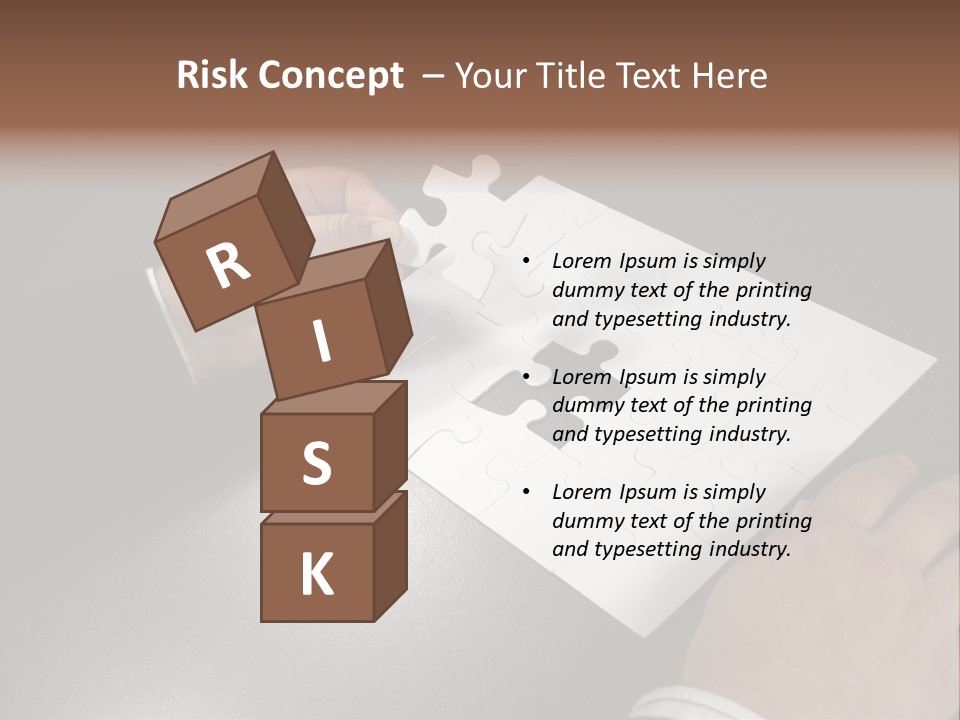 Complex Fit Puzzle PowerPoint Template