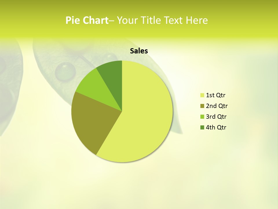 Drops Sunshine Blurred PowerPoint Template