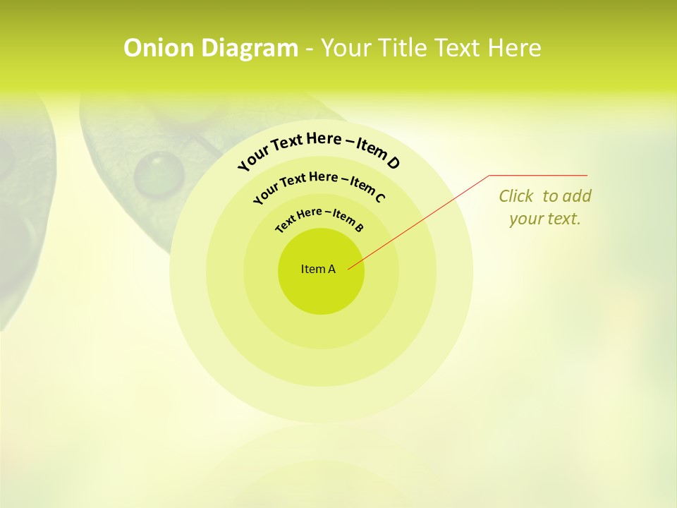 Drops Sunshine Blurred PowerPoint Template