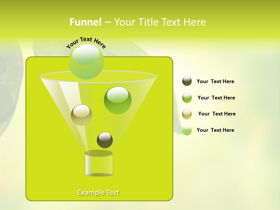 Drops Sunshine Blurred PowerPoint Template