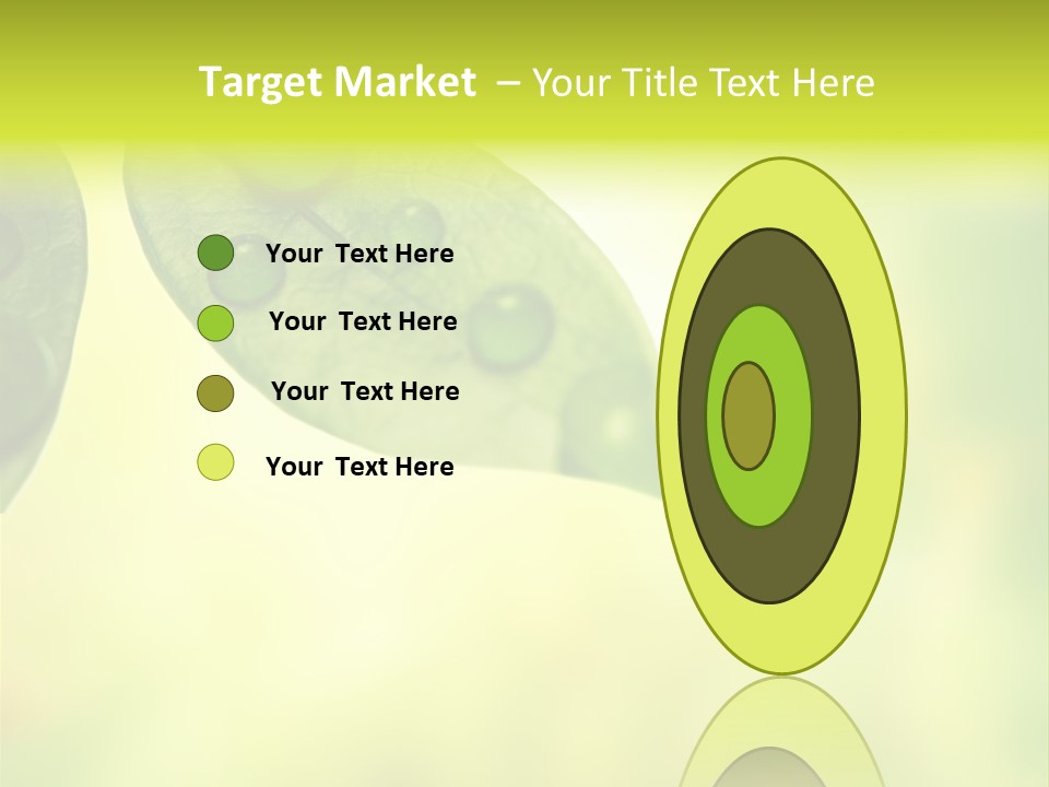 Drops Sunshine Blurred PowerPoint Template