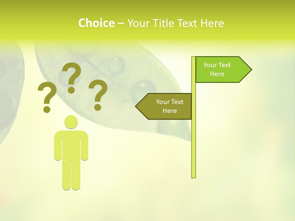 Drops Sunshine Blurred PowerPoint Template