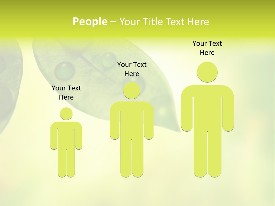 Drops Sunshine Blurred PowerPoint Template