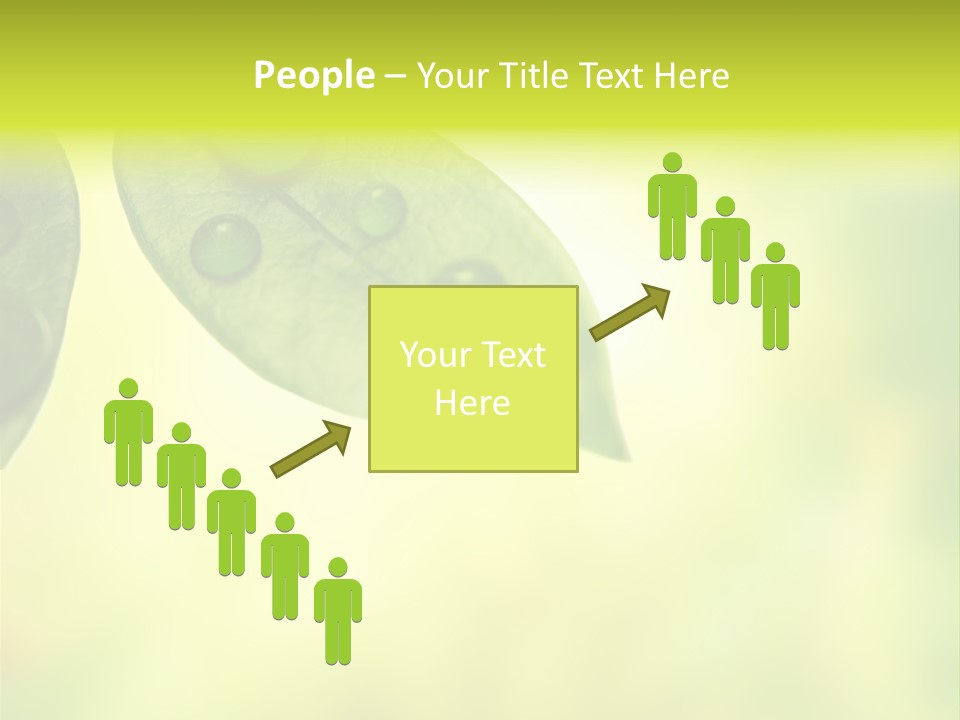 Drops Sunshine Blurred PowerPoint Template